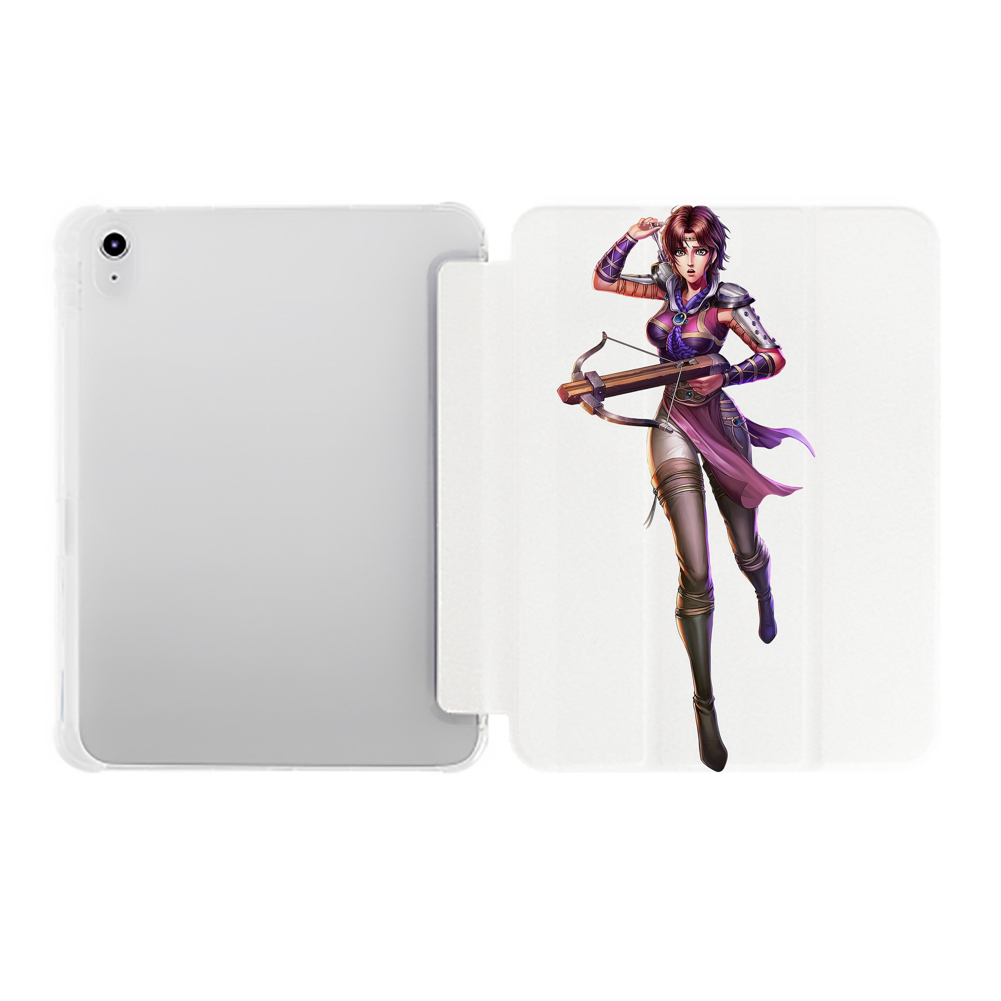 （画像用） 北斗の拳 Fist of the North Star IPad ケース ペン収納付き 三つ折りスタンド PUレザー×シリコン 対応機種9.5/10.5/10.9インチ